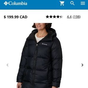 Ladies Columbia Hooded puffer jacket